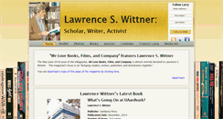 Desktop Screenshot of lawrenceswittner.com